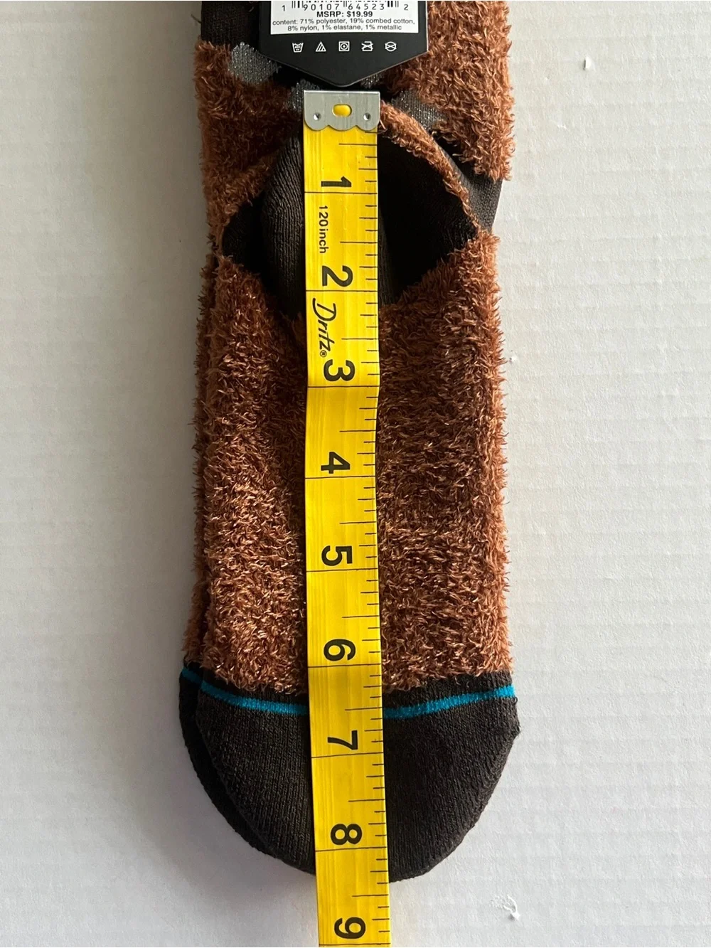 Stance x Star Wars Poly Fuzzy Crew Socks Chewie Medium Chewbacca